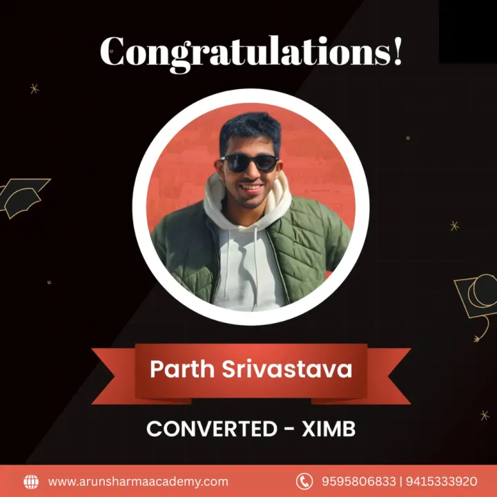 Parth Srivastava, XIMB convert